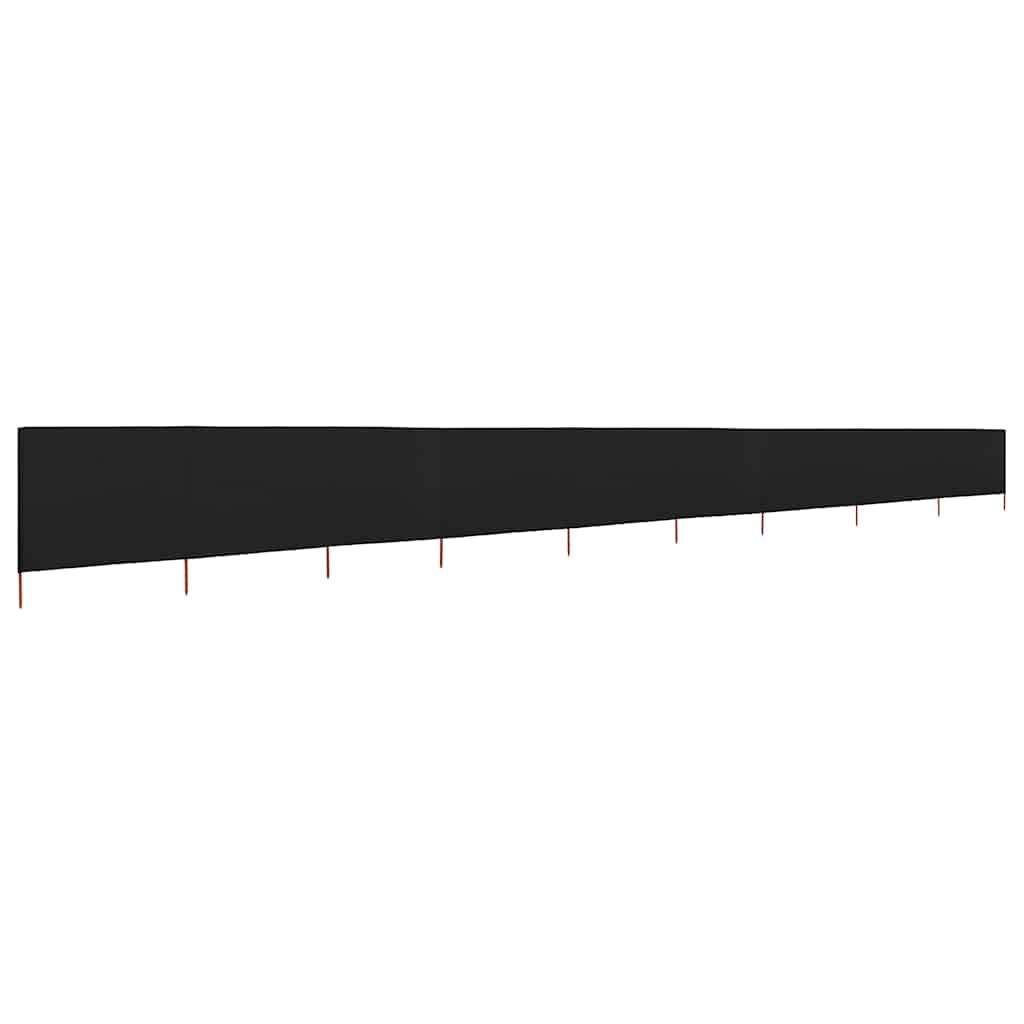 Paravento a 9 Pannelli in Tessuto 1200x120 cm Nero | homemem39