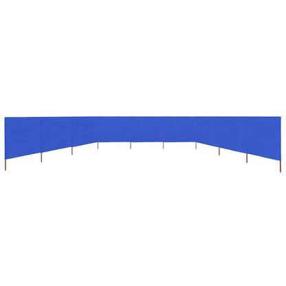 Paravento a 9 Pannelli in Tessuto 1200x120 cm Azzurro