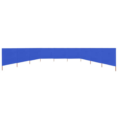 Paravento a 9 Pannelli in Tessuto 1200x120 cm Azzurro - homemem39