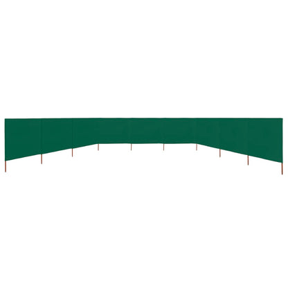 Paravento a 9 Pannelli in Tessuto 1200x160 cm Verde - homemem39
