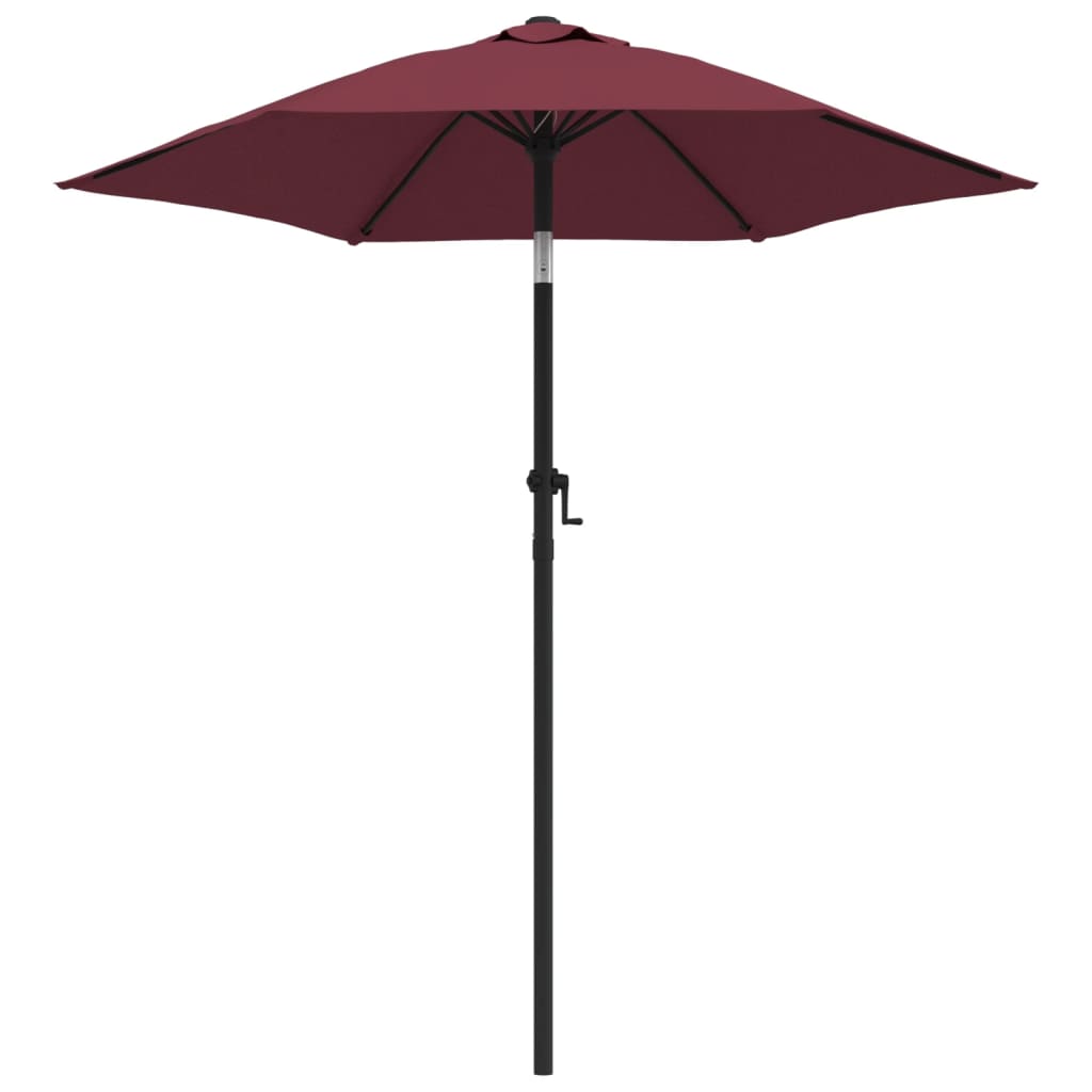 Ombrellone Rosso Borgogna 200x224 cm in Alluminio | homemem39