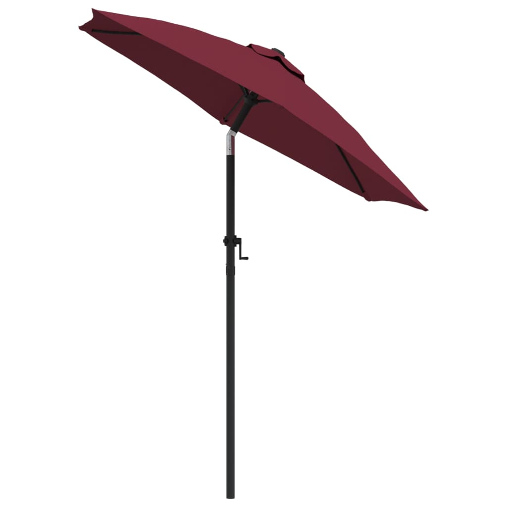 Ombrellone Rosso Borgogna 200x224 cm in Alluminio | homemem39