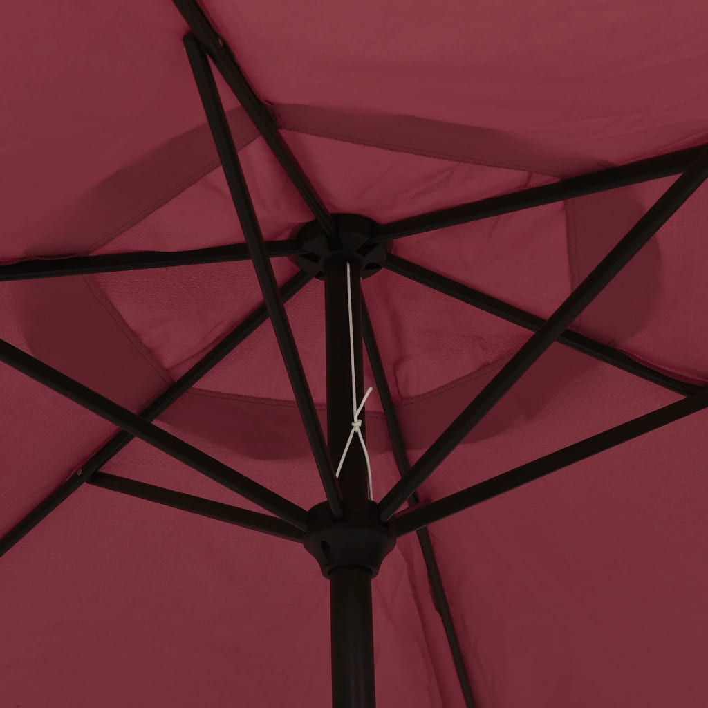 Ombrellone Rosso Borgogna 200x224 cm in Alluminio | homemem39