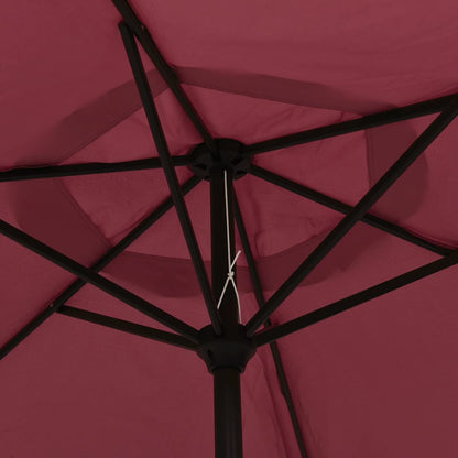 Ombrellone Rosso Borgogna 200x224 cm in Alluminio | homemem39