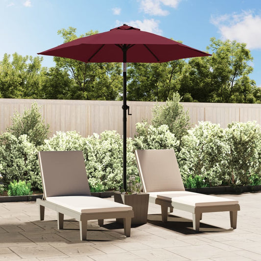 Ombrellone Rosso Borgogna 200x224 cm in Alluminio | homemem39