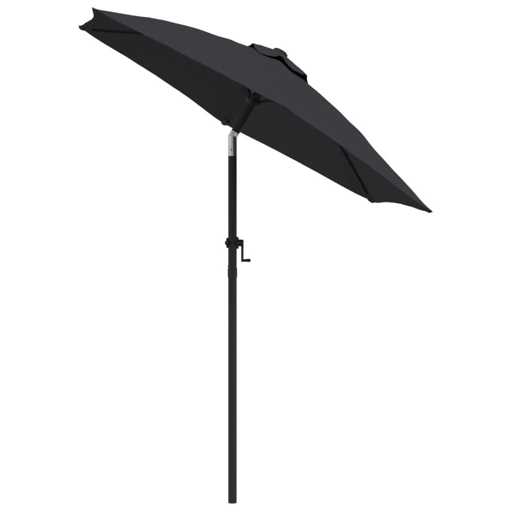 Ombrellone Nero 200x224 cm in Alluminio | homemem39