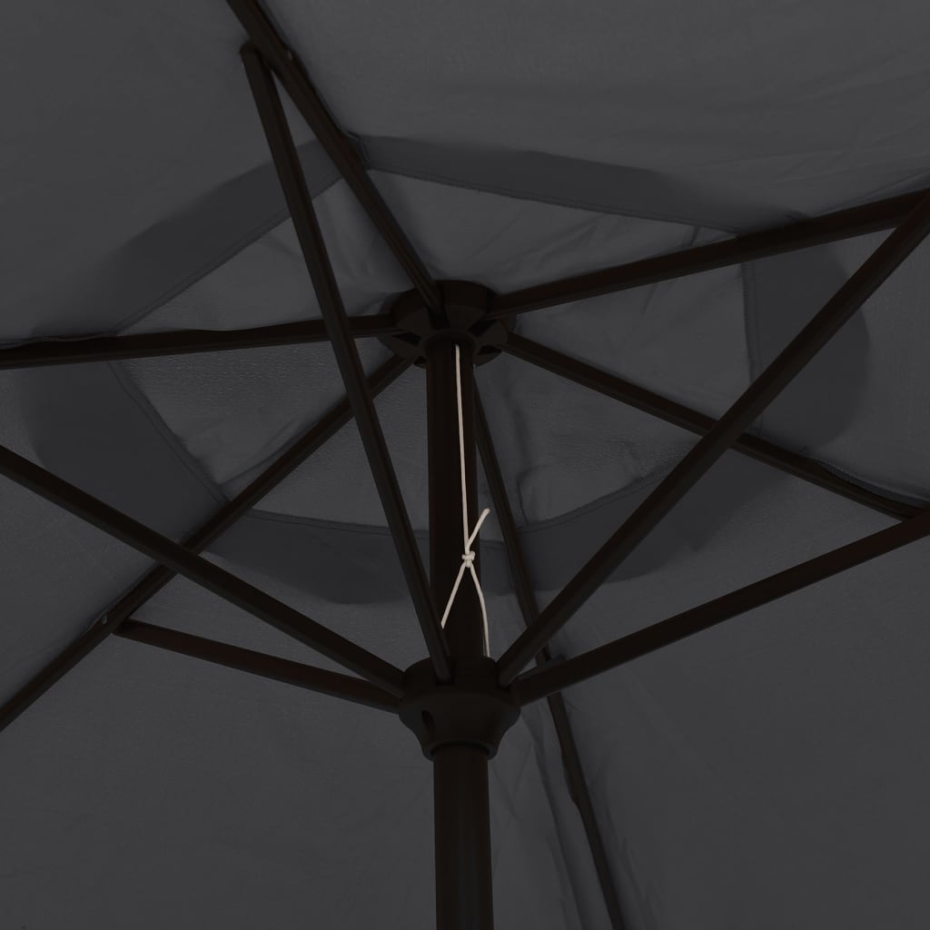 Ombrellone Nero 200x224 cm in Alluminio | homemem39