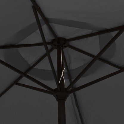 Ombrellone Nero 200x224 cm in Alluminio | homemem39