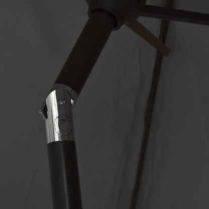 Ombrellone Nero 200x224 cm in Alluminio | homemem39