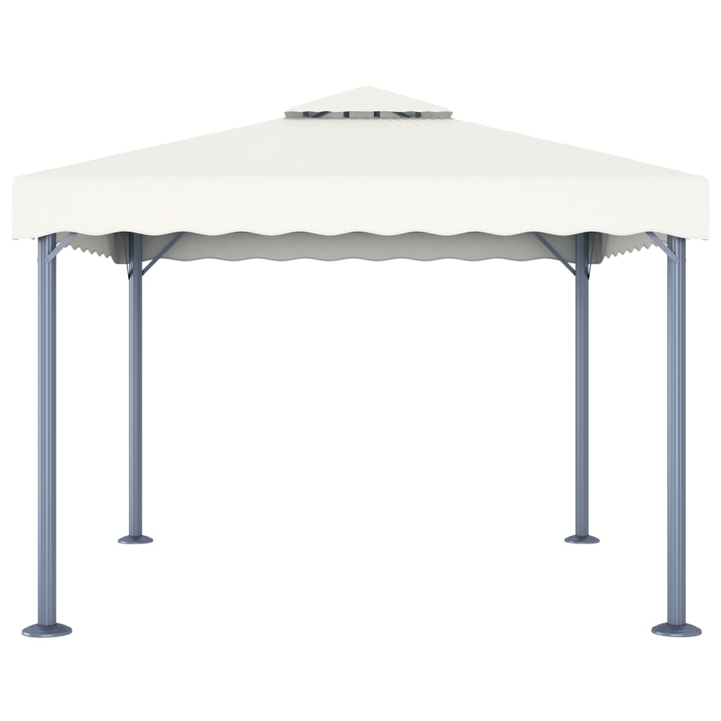 Gazebo 300x300 cm Crema Alluminio - homemem39