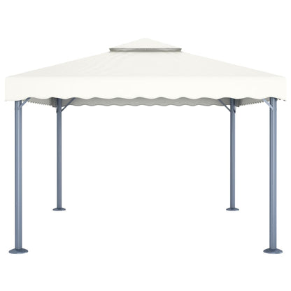 Gazebo 400x300 cm Crema Alluminio | homemem39