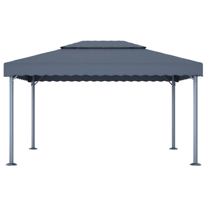 Gazebo 400x300 cm Antracite Alluminio | homemem39