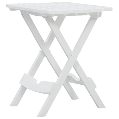 Folding Garden Table 45.5x38.5x50cm White
