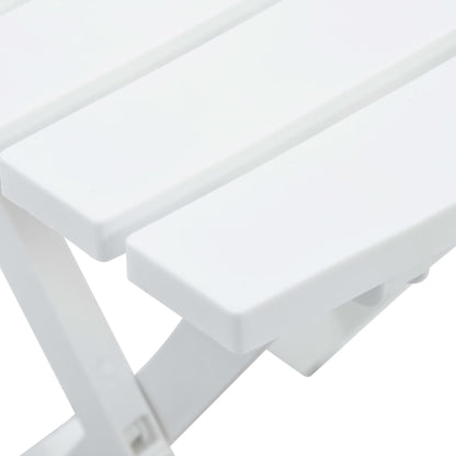 Tavolo da Giardino Pieghevole 45,5x38,5x50cm Bianco | homemem39