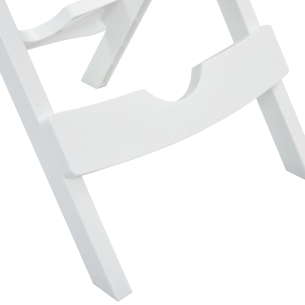 Tavolo da Giardino Pieghevole 45,5x38,5x50cm Bianco | homemem39