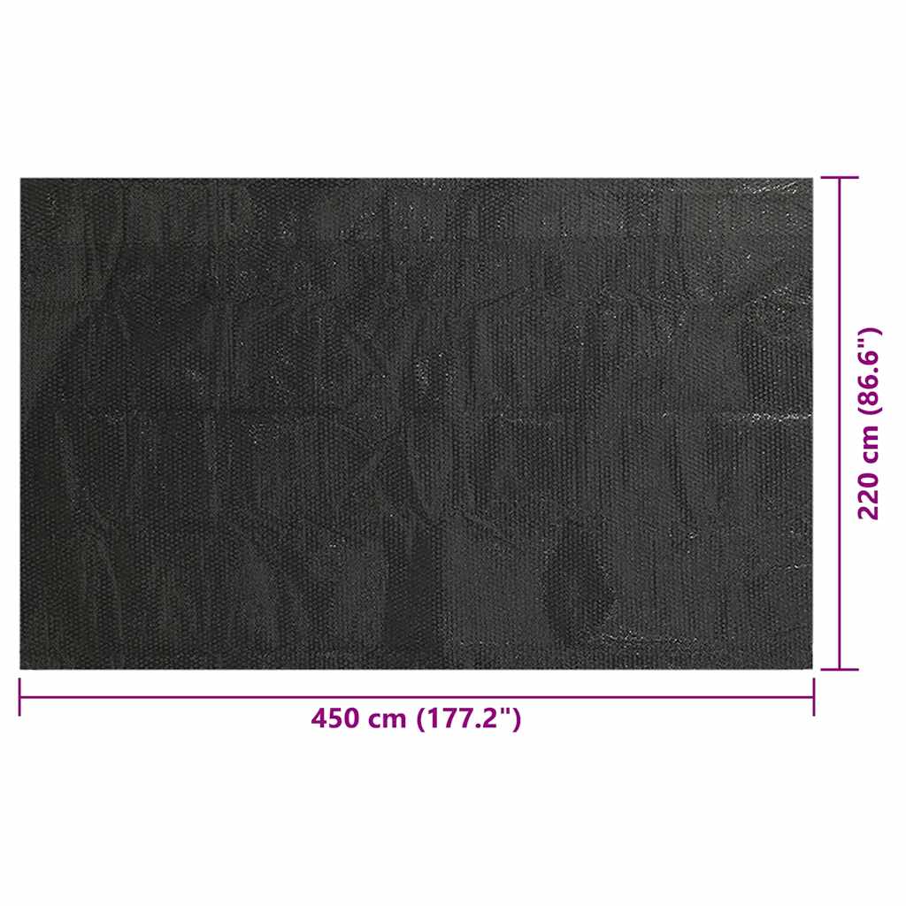 Copertura per Piscina Nera 450x220 cm PE