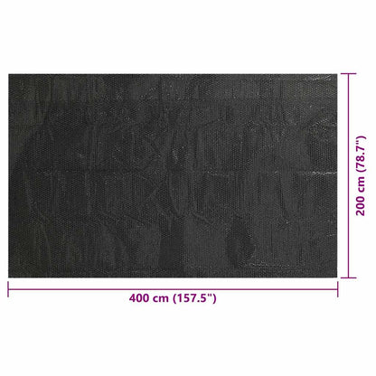 Copertura per Piscina Nera 400x200 cm PE