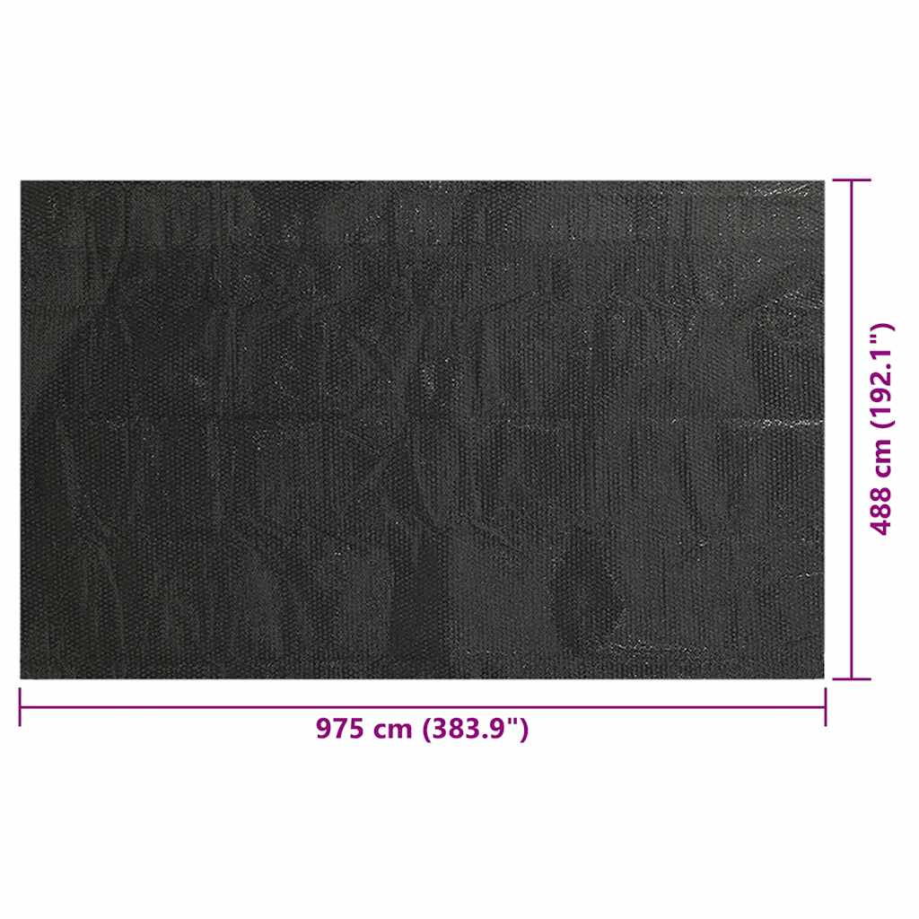 Copertura per Piscina Nera 975x488 cm in PE | homemem39
