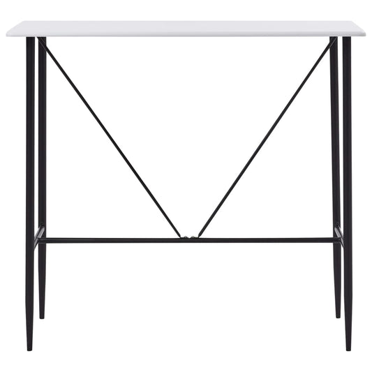Tavolo da Bar Bianco 120x60x110 cm in MDF | homemem39