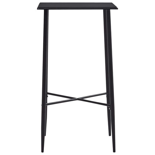 Tavolo da Bar Nero 60x60x111 cm in MDF | homemem39