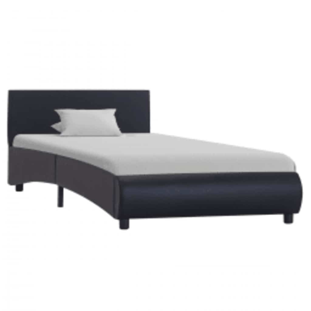Giroletto con LED Nero in Similpelle 100x200 cm | homemem39
