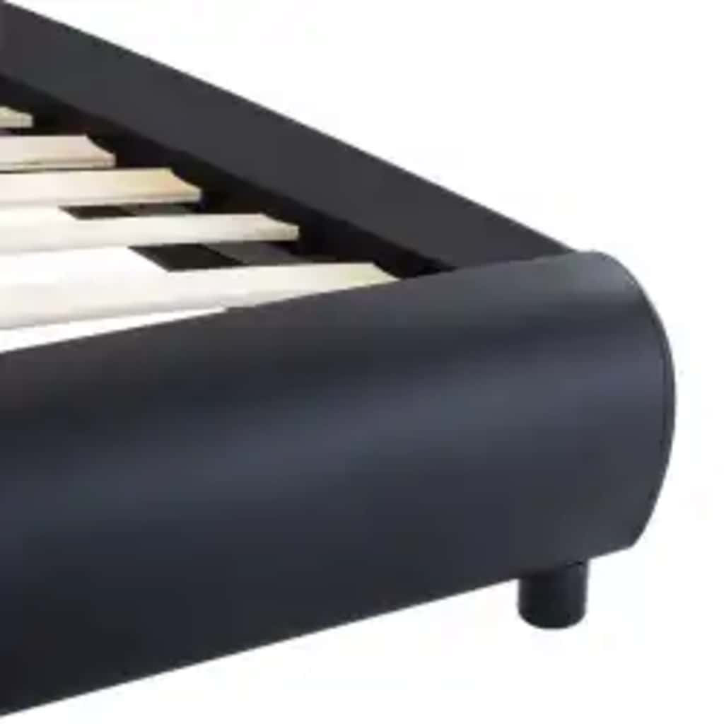 Giroletto con LED Nero in Similpelle 100x200 cm | homemem39