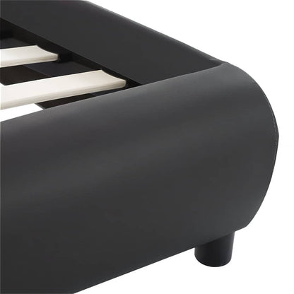 Giroletto con LED Nero in Similpelle 120x200 cm | homemem39