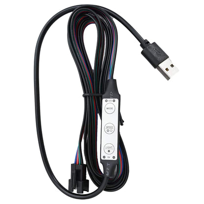Giroletto con LED Nero in Similpelle 120x200 cm | homemem39