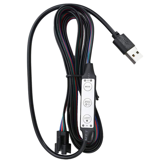 Giroletto con LED Nero in Similpelle 140x200 cm