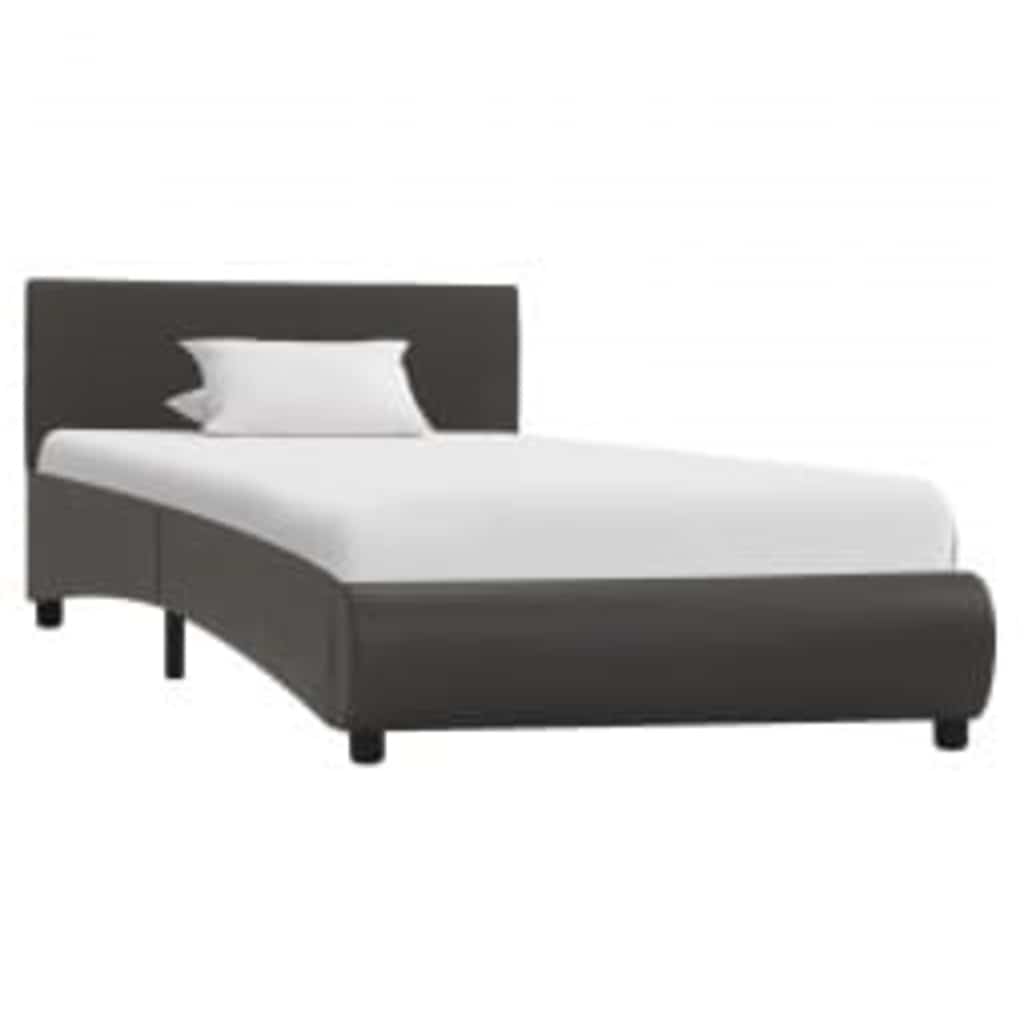 Giroletto con LED Grigio in Similpelle 100x200 cm | homemem39