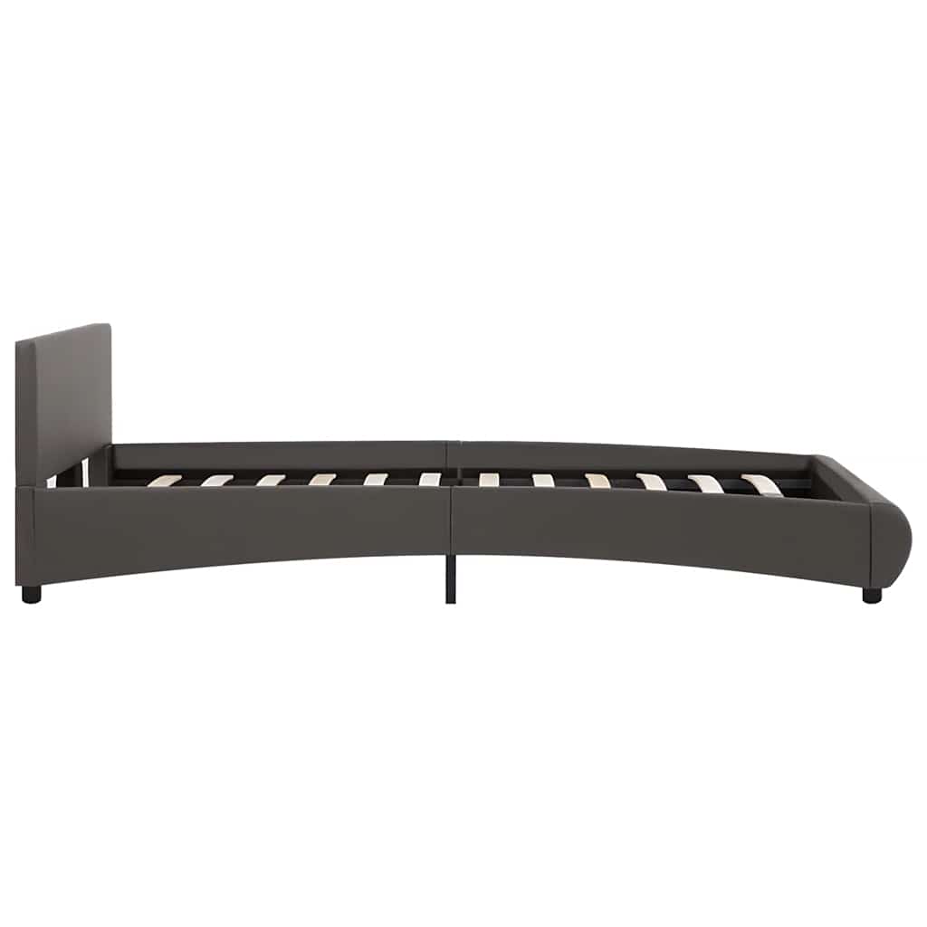 Giroletto con LED Grigio in Similpelle 120x200 cm | homemem39