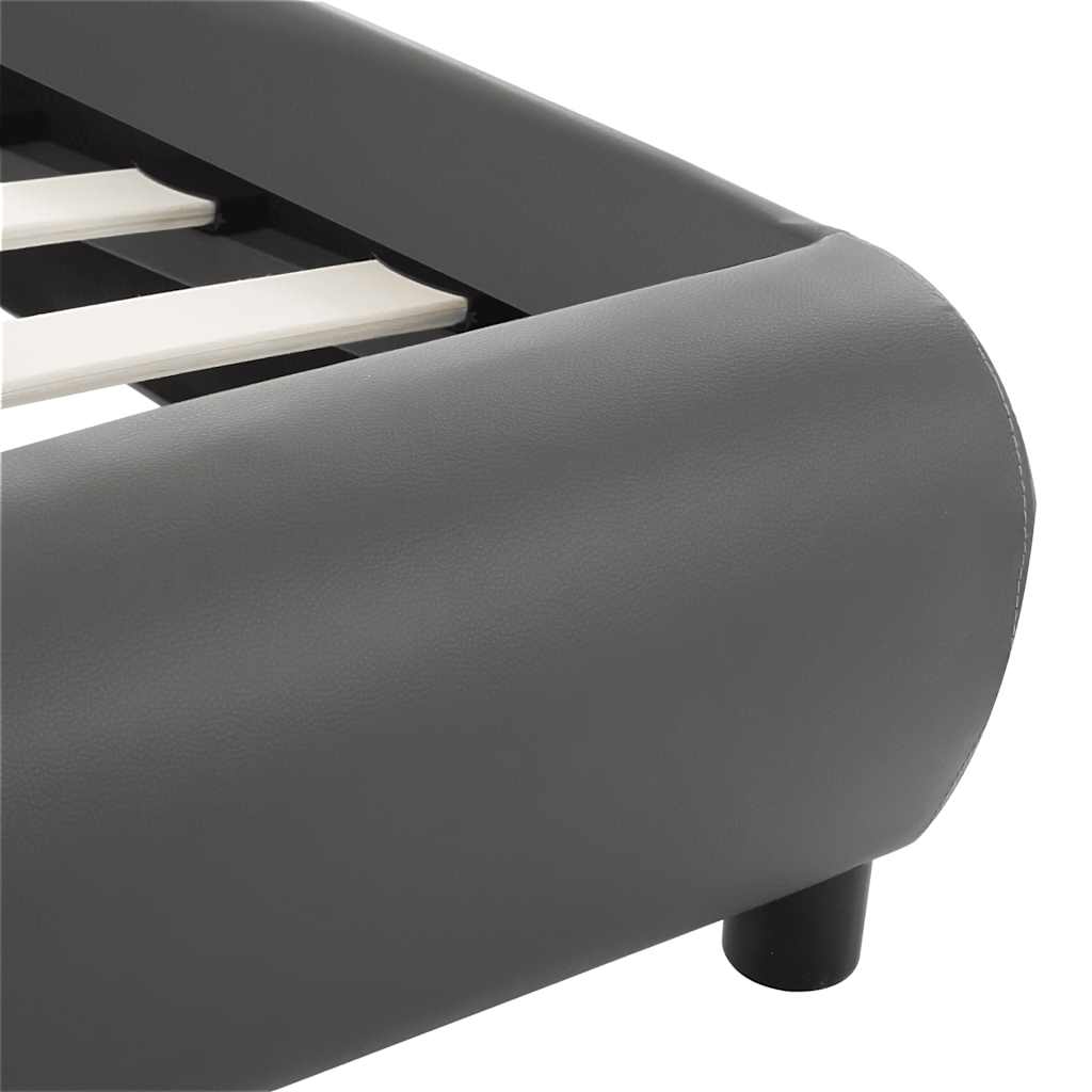 Giroletto con LED Grigio in Similpelle 120x200 cm | homemem39