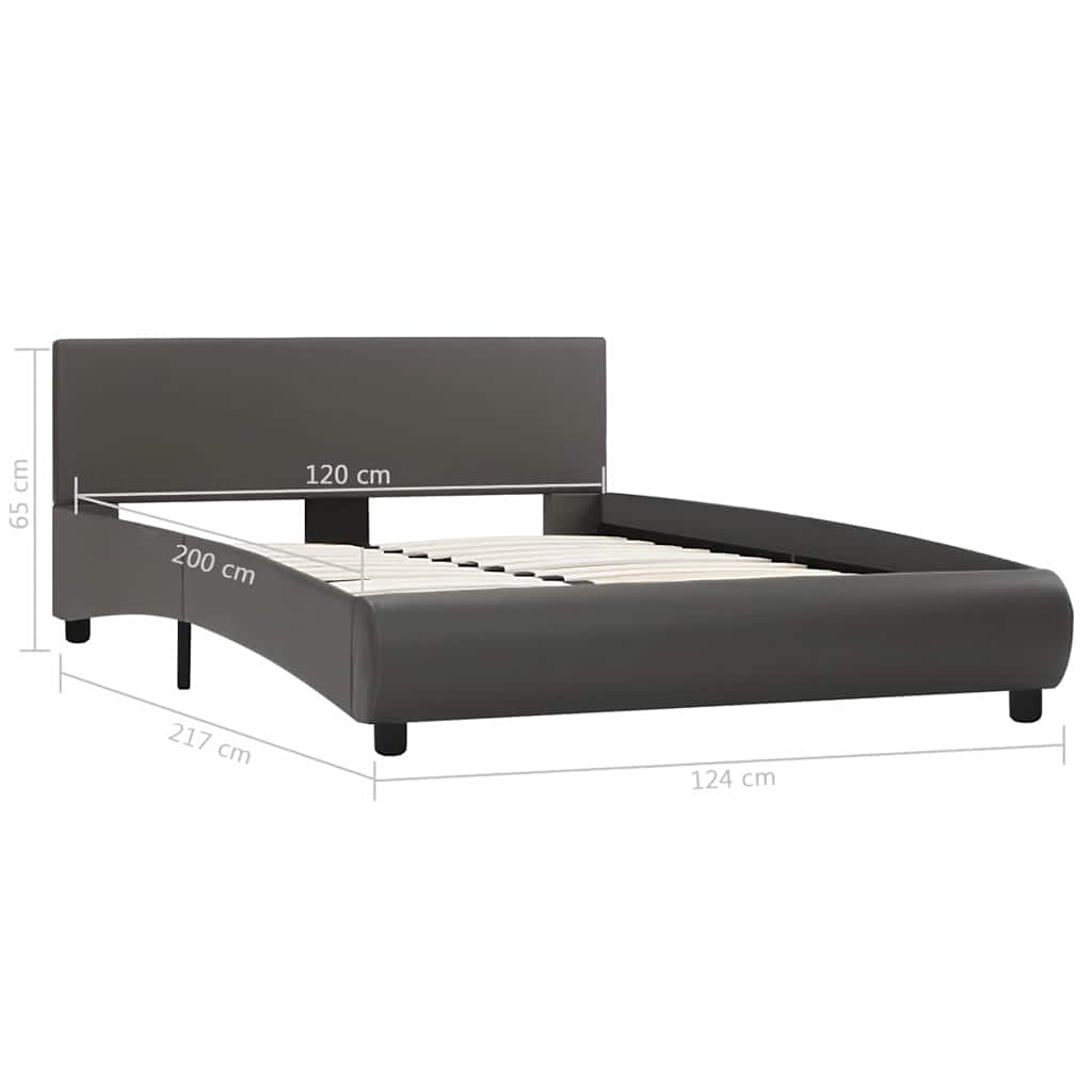 Giroletto con LED Grigio in Similpelle 120x200 cm | homemem39