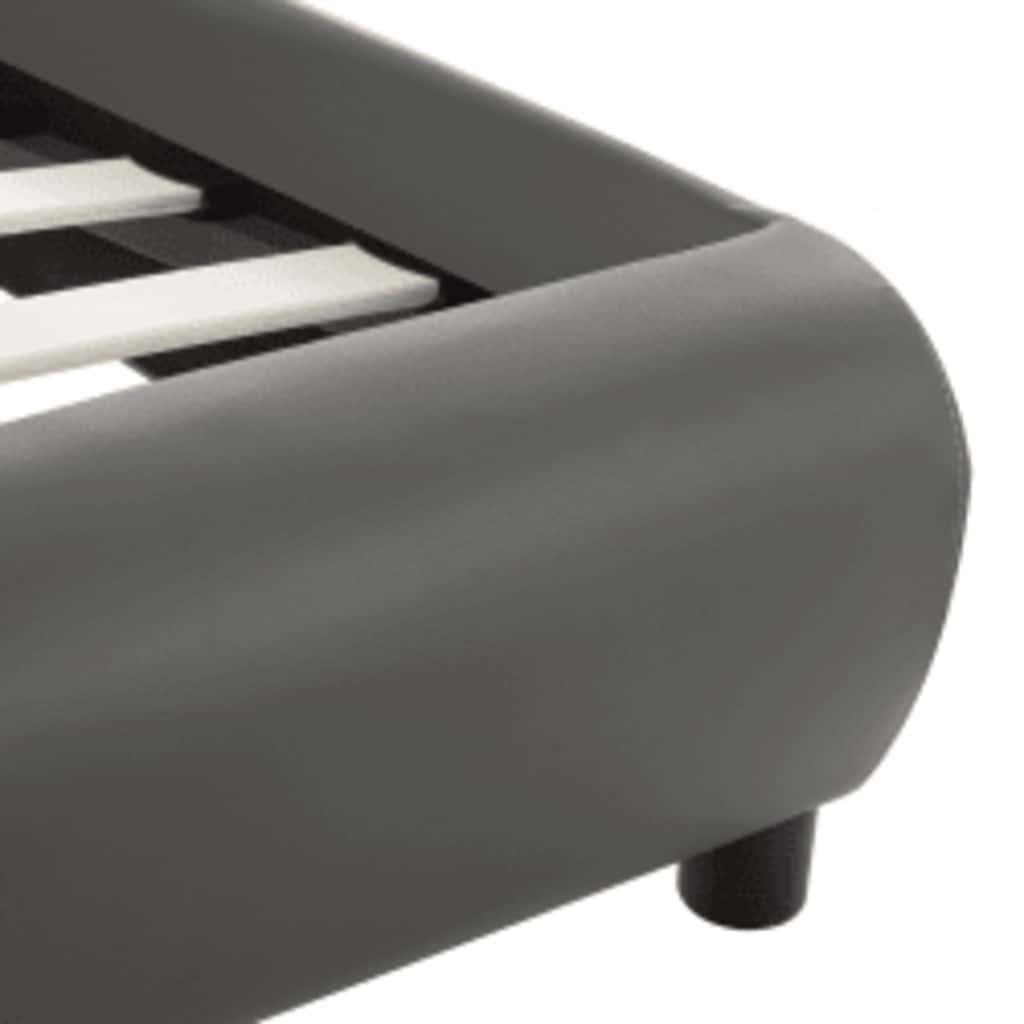 Giroletto con LED senza Materasso Grigio Similpelle 140x200 cm | homemem39