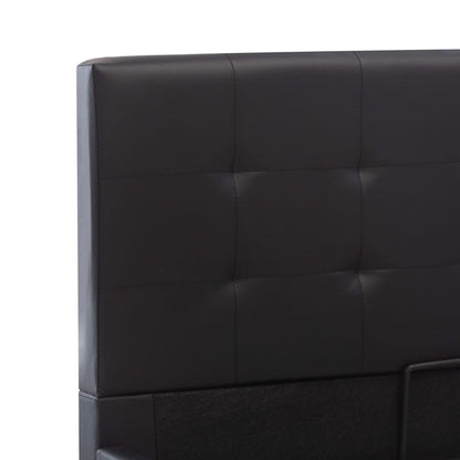 Giroletto con Contenitore Idraulico Nero Similpelle 90x200cm | homemem39