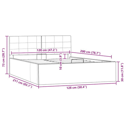 Giroletto con Contenitore Idraulico Nero Similpelle 120x200cm | homemem39