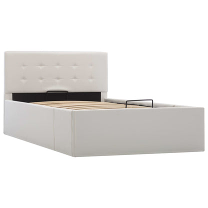 Giroletto con Contenitore Idraulico Bianco Similpelle 90x200cm | homemem39