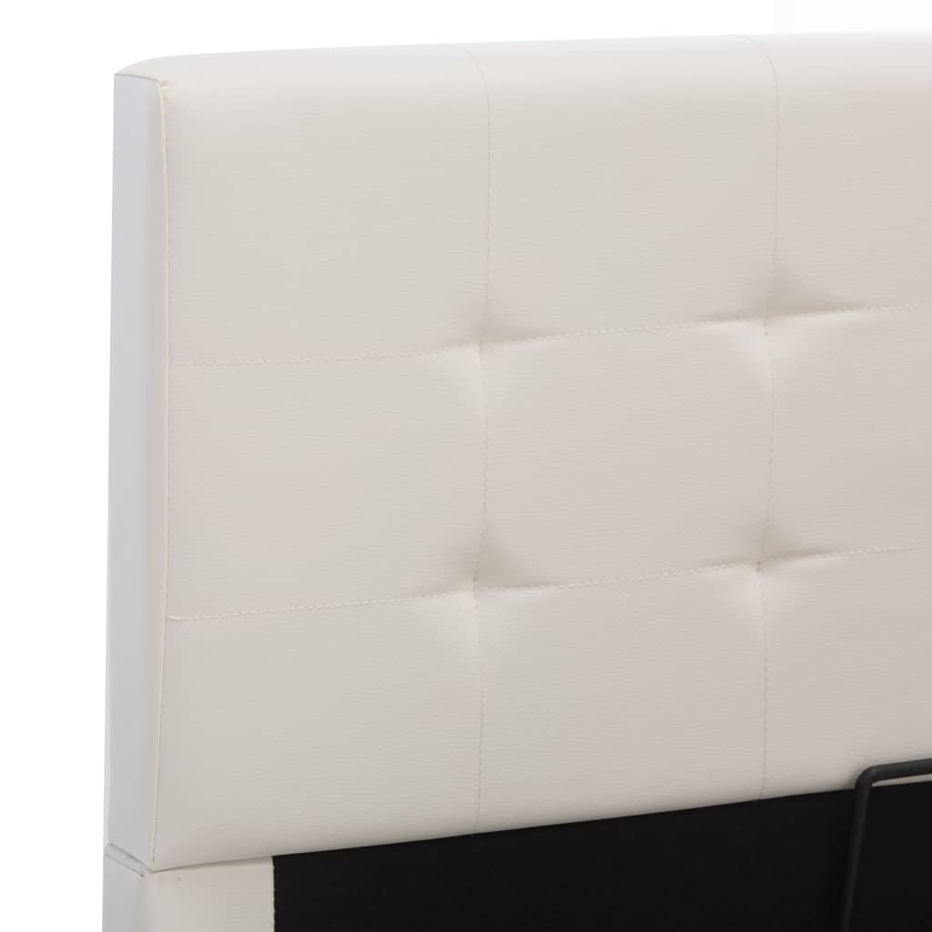 Giroletto con Contenitore Idraulico Bianco Similpelle 90x200cm | homemem39