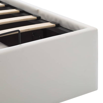 Giroletto con Contenitore Idraulico Bianco Similpelle 90x200cm | homemem39