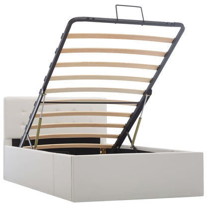 Giroletto con Contenitore Idraulico Bianco Similpelle 100x200cm | homemem39