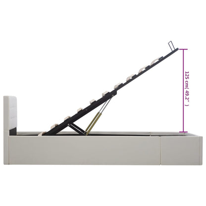 Giroletto con Contenitore Idraulico Bianco Similpelle 100x200cm | homemem39