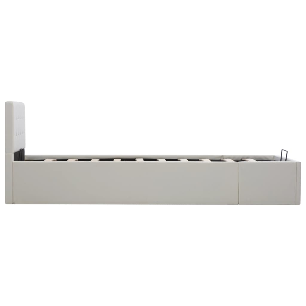 Giroletto con Contenitore Idraulico Bianco Similpelle 100x200cm | homemem39