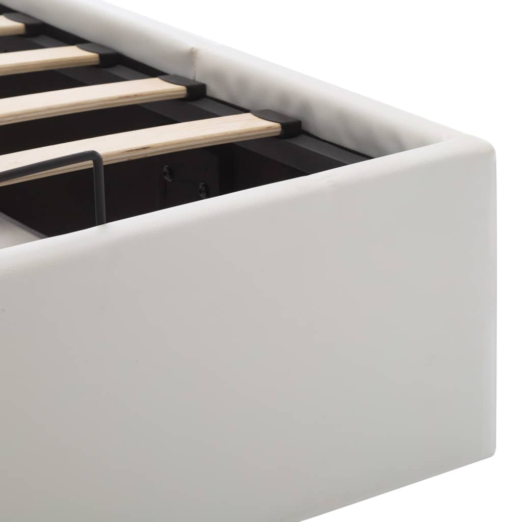 Giroletto con Contenitore Idraulico Bianco Similpelle 100x200cm | homemem39