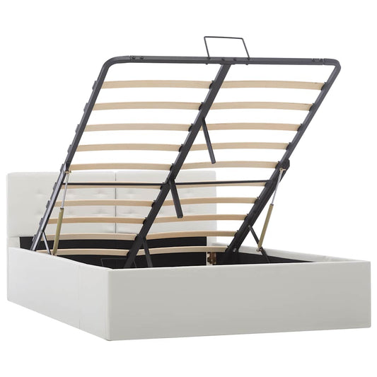 Giroletto con Contenitore Idraulico Bianco Similpelle 120x200cm | homemem39