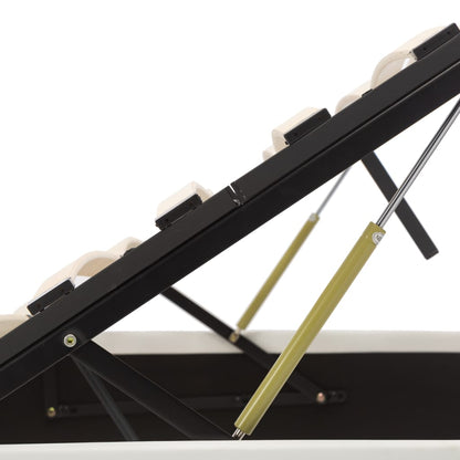 Giroletto con Contenitore Idraulico Bianco Similpelle 140x200cm