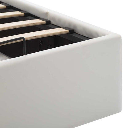 Giroletto con Contenitore Idraulico Bianco Similpelle 180x200cm | homemem39