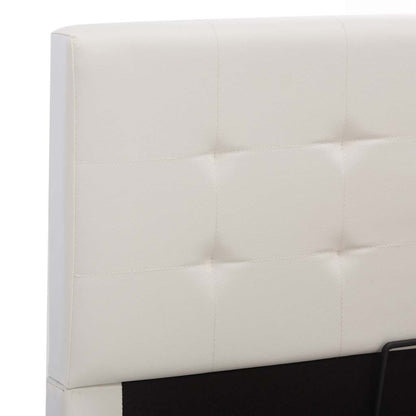 Giroletto con Contenitore Idraulico Bianco Similpelle 180x200cm | homemem39