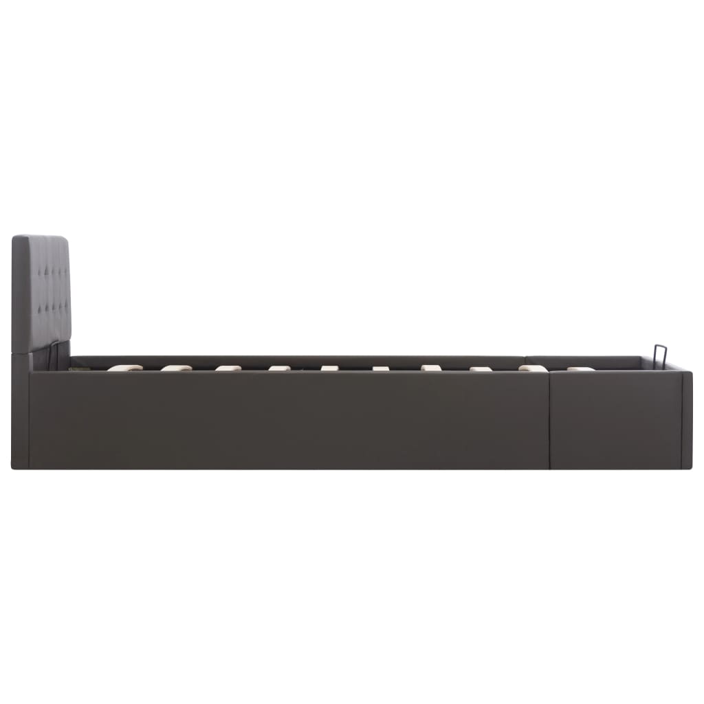 Giroletto con Contenitore Idraulico Grigio Similpelle 100x200cm | homemem39