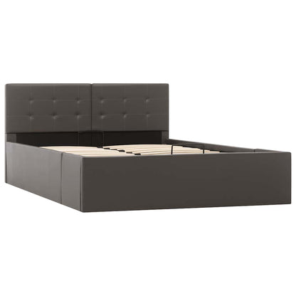 Giroletto con Contenitore Idraulico Grigio Similpelle 120x200cm | homemem39