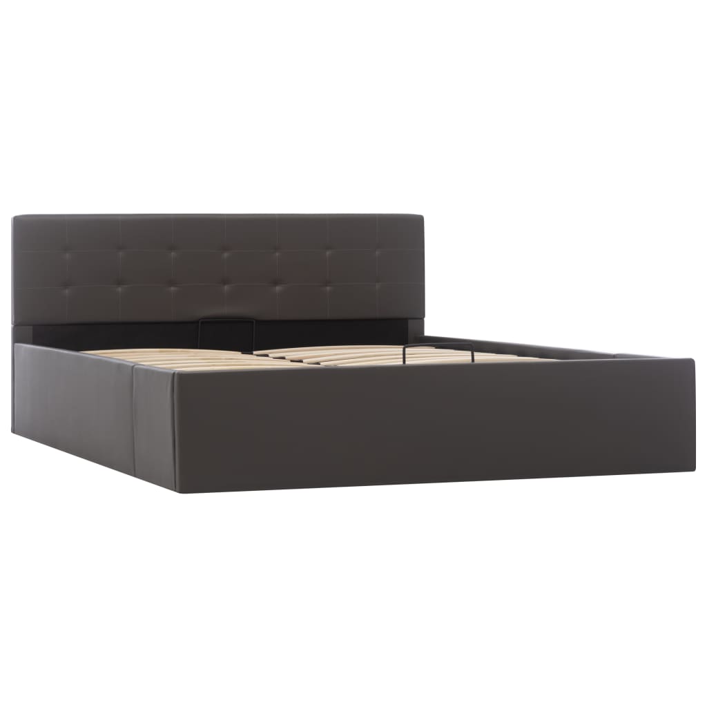 Giroletto Contenitore Idraulico Grigio Similpelle 140x200cm | homemem39